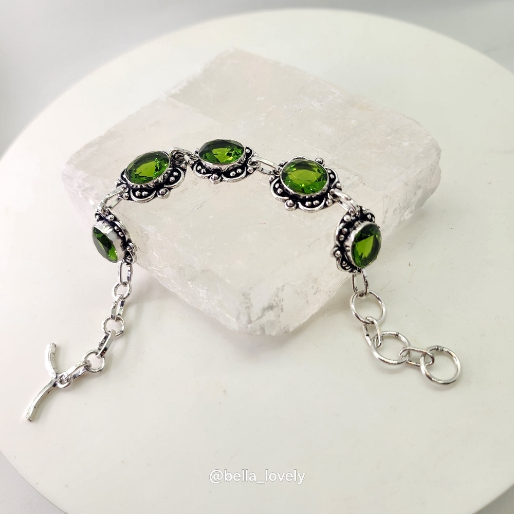 Peridot Gemstone Ethnic Handmade Bracelet Jewelry